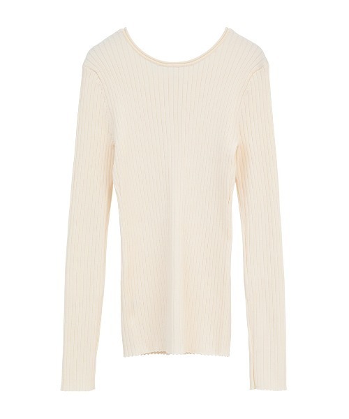 CLANE（クラネ）の「CLANE/クラネ/W FACE GOLD BUTTON KNIT TOPS（カーディガン/ボレロ・レディース・ブラック/アイボリー・1）」の3枚目の写真