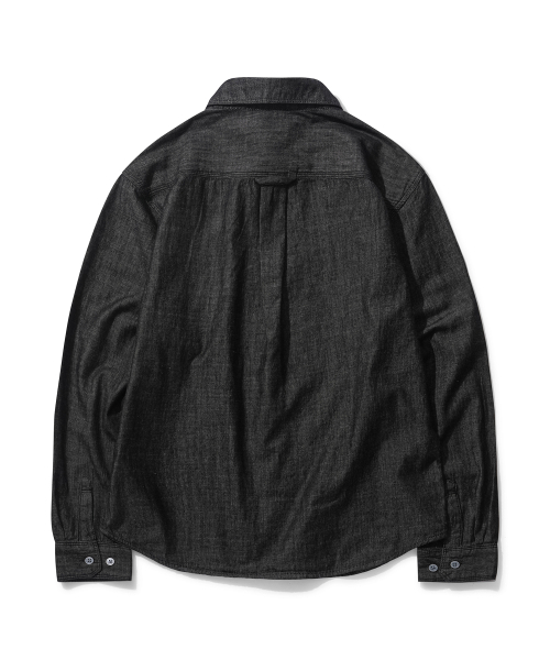 DECET（デケト）の「Relax Work Denim Shirts DCSH014Black（シャツ/ブラウス・メンズ・その他・SMALL/MEDIUM/LARGE）」の4枚目の写真