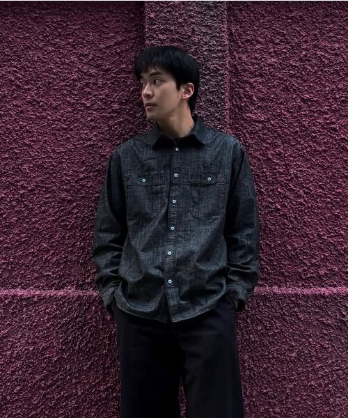 DECET（デケト）の「Relax Work Denim Shirts DCSH014Black（シャツ/ブラウス・メンズ・その他・SMALL/MEDIUM/LARGE）」の12枚目の写真