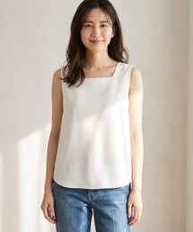 ANY SIS（エニィスィス）の「【2WAY】サテン タンクトップ（タンクトップ）」