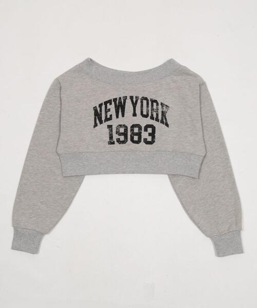 WEGO（ウィゴー）の「WEGO/【26年春新作】グラフィックオフショルショートスウェット（スウェット・レディース・杢グレー/その他1・FREE）」の19枚目の写真