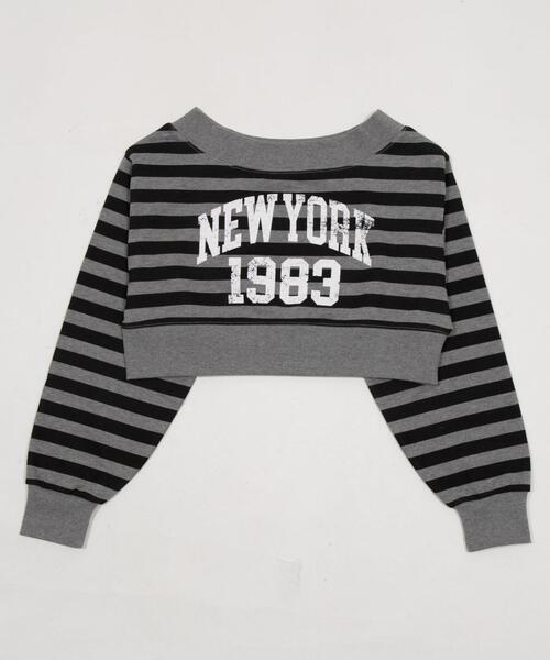 WEGO（ウィゴー）の「WEGO/【26年春新作】グラフィックオフショルショートスウェット（スウェット・レディース・杢グレー/その他1・FREE）」の18枚目の写真