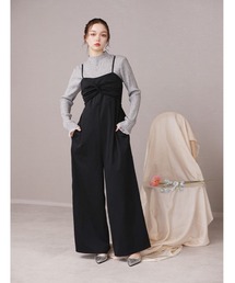 fifth（フィフス）の「【U150サイズあり】リボンデザインオールインワン（つなぎ/オールインワン）」