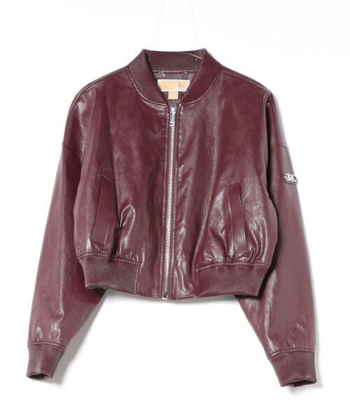 MICHAEL KORS(マイケルコース)の「クロップド ボンバージャケット(ブルゾン・レディース・レッド系・S/XXS/XS)」の5枚目の写真