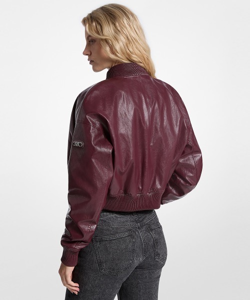 MICHAEL KORS(マイケルコース)の「クロップド ボンバージャケット(ブルゾン・レディース・レッド系・S/XXS/XS)」の6枚目の写真