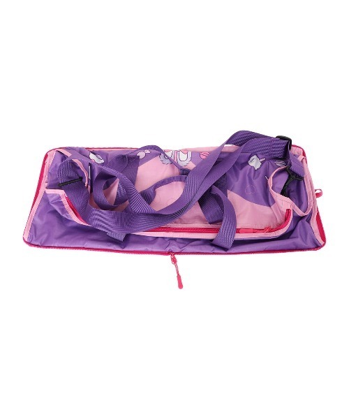SAC'S BARJean(サックスバージーン)の「【しなこモンチッチ】 折りたたみボストンバッグL(ボストンバッグ・レディース・パープル・FREE)」の3枚目の写真