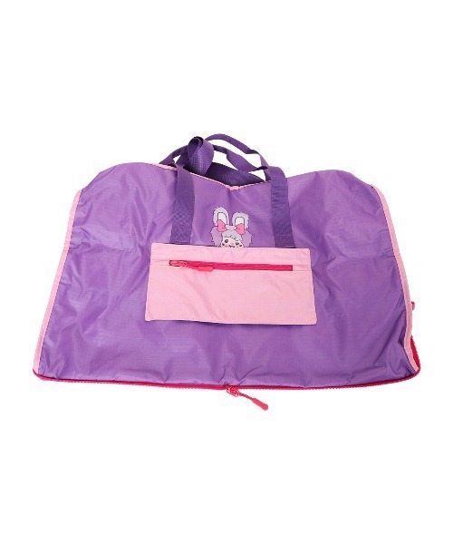 SAC'S BARJean(サックスバージーン)の「【しなこモンチッチ】 折りたたみボストンバッグL(ボストンバッグ・レディース・パープル・FREE)」の4枚目の写真