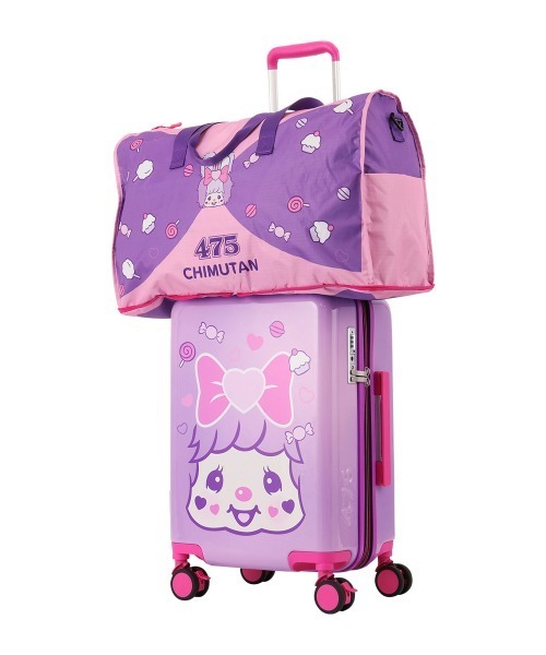 SAC'S BARJean(サックスバージーン)の「【しなこモンチッチ】 折りたたみボストンバッグL(ボストンバッグ・レディース・パープル・FREE)」の5枚目の写真