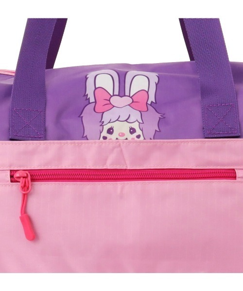 SAC'S BARJean(サックスバージーン)の「【しなこモンチッチ】 折りたたみボストンバッグL(ボストンバッグ・レディース・パープル・FREE)」の10枚目の写真