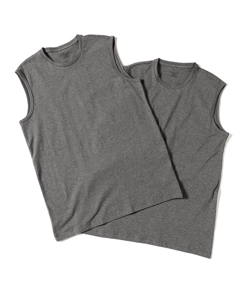 BRILLA per il gusto(ブリッラペルイルグースト)の「FALKE / ノースリーブシャツ(Tシャツ/カットソー・メンズ・ホワイト/ブラック系その他4・MEDIUM/SMALL)」の1枚目の写真
