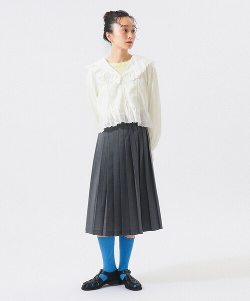 BEAMS BOY(ビームスボーイ)の「カットワーク ブラウス(シャツ/ブラウス・レディース・オフホワイト/ブラック・1/2)」の11枚目の写真