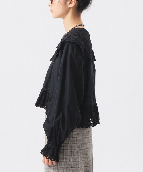 BEAMS BOY(ビームスボーイ)の「カットワーク ブラウス(シャツ/ブラウス・レディース・オフホワイト/ブラック・1/2)」の21枚目の写真