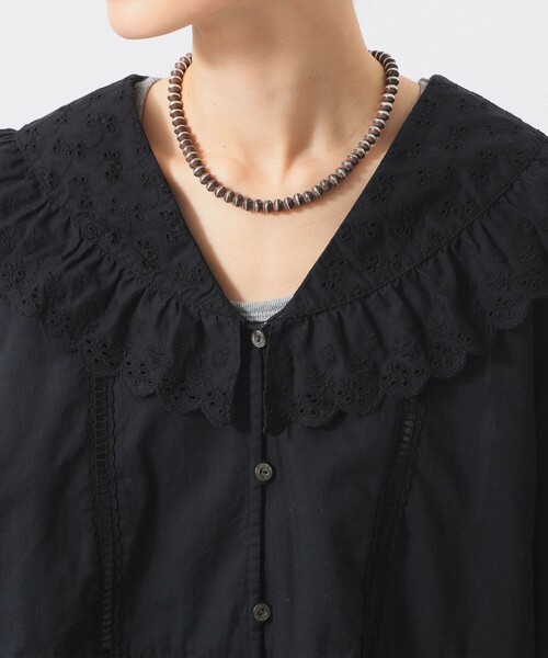 BEAMS BOY(ビームスボーイ)の「【8/20再値下げ】カットワーク ブラウス(シャツ/ブラウス・レディース・オフホワイト/ブラック・1/2)」の16枚目の写真