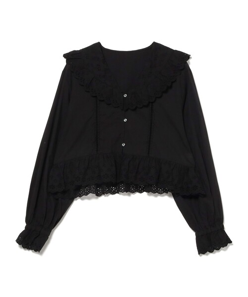 BEAMS BOY(ビームスボーイ)の「カットワーク ブラウス(シャツ/ブラウス・レディース・オフホワイト/ブラック・1/2)」の6枚目の写真