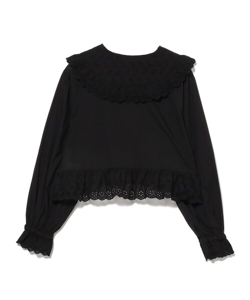 BEAMS BOY(ビームスボーイ)の「カットワーク ブラウス(シャツ/ブラウス・レディース・オフホワイト/ブラック・1/2)」の7枚目の写真