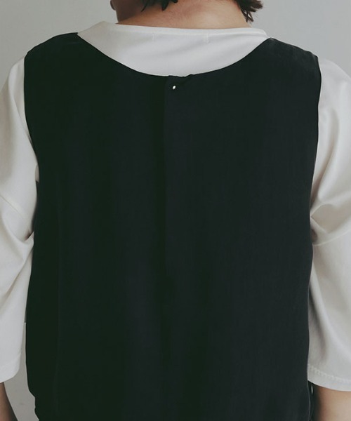 ETRE TOKYO(エトレトウキョウ)の「【先行予約限定 10%OFF】クルーネックキュプラタンクオールインワン(つなぎ/オールインワン・レディース・ブラック/ブラウン・S/M)」の14枚目の写真