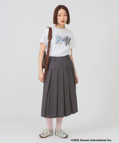 Ray BEAMS(レイビームス)の「【8/6 再値下げ】【別注】MTV DOT T-SHIRT(Tシャツ/カットソー・レディース・ホワイト・ONE SIZE)」の2枚目の写真