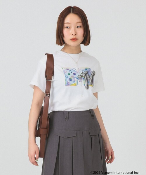 Ray BEAMS(レイビームス)の「【8/6 再値下げ】【別注】MTV DOT T-SHIRT(Tシャツ/カットソー・レディース・ホワイト・ONE SIZE)」の5枚目の写真