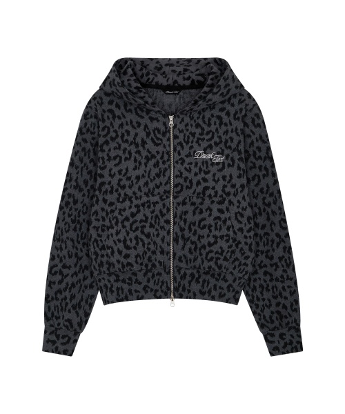 DRUNKTXT(ドランクテキスト)の「Hotfix Leopard Zip-Up Hoodie Black(パーカー・レディース・その他・FREE)」の8枚目の写真