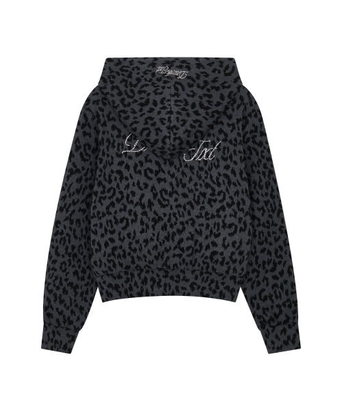 DRUNKTXT(ドランクテキスト)の「Hotfix Leopard Zip-Up Hoodie Black(パーカー・レディース・その他・FREE)」の9枚目の写真