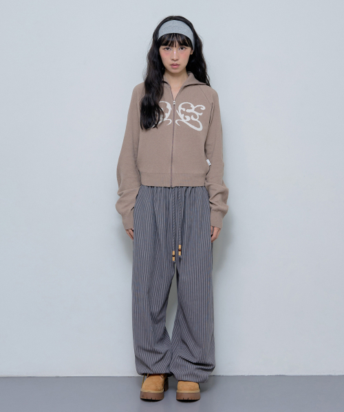 FANCY CLUB（ファンシークラブ）の「レギュラーニットジップアップ（モカ）_F24ZA962（ニット/セーター・レディース・その他・ONE）」の5枚目の写真