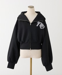 one after another NICE CLAUP（ワンアフターアナザーナイスクラップ）の「チュールロゴショートパーカー（パーカー）」