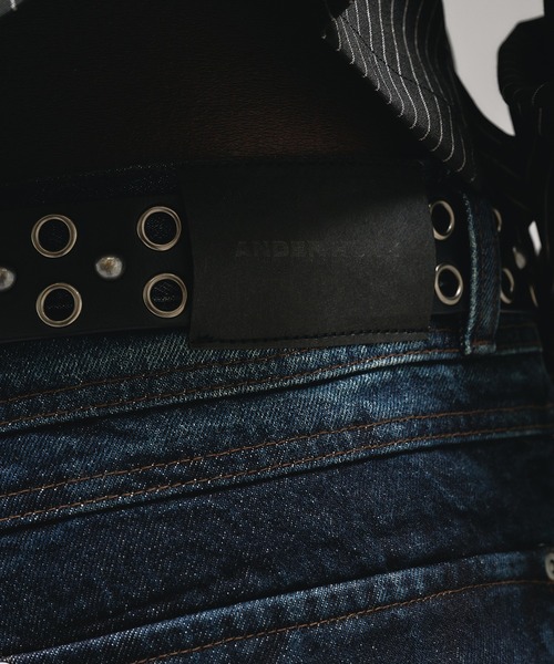 ANDER HUNK(アンダーハンク)の「Crack Overdyed Wide Flare Denim / クラックオーバーダイワイドフレアデニム(デニムパンツ・メンズ・ライトインディゴブルー/ブラック・LARGE/MEDIUM/SMALL)」の19枚目の写真