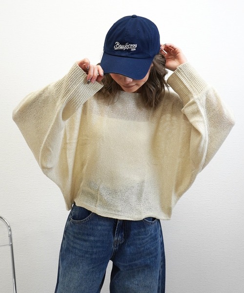 gossara(ゴサラ)の「【秋まで使える】ドルマンシアーニット(ニット/セーター・レディース・アイボリー/ブラウン/モカ/ベージュ・FREE)」の18枚目の写真