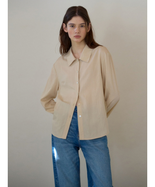 UNNOUT（アナウト）の「RELAXED TIE BLOUSE BUTTER（シャツ/ブラウス・レディース・その他・FREE）」の4枚目の写真