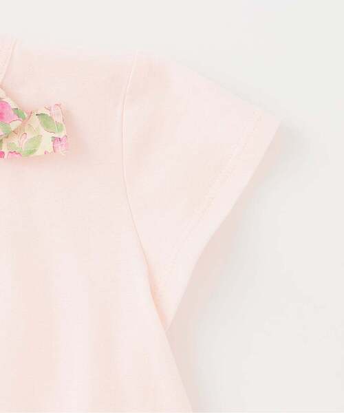 sense of wonder(センスオブワンダー)の「小花柄リボンTシャツ(Tシャツ/カットソー・キッズ・オフホワイト/ピンク・110cm/80cm)」の5枚目の写真