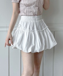 by muni:r（バイ ムニール）の「リボン フリル バルーンスカート/2026 SS COLLECTION（スカート）」