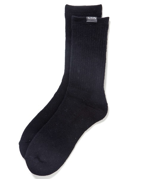 430(フォーサーティ)の「mko13576- LOOSE LONG SOX ソックス(26-051)(ソックス/靴下・メンズ・ブラック/ホワイト・FREE)」の1枚目の写真