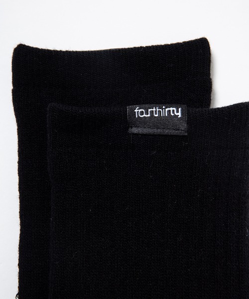 430(フォーサーティ)の「mko13576- LOOSE LONG SOX ソックス(26-051)(ソックス/靴下・メンズ・ブラック/ホワイト・FREE)」の3枚目の写真