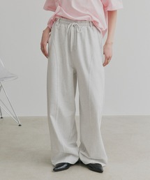 ad thie（アドティエ）の「スウェット ワイド カーブパンツ（スウェットパンツ）」