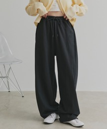 ad thie（アドティエ）の「スウェット ワイド カーブパンツ（スウェットパンツ）」