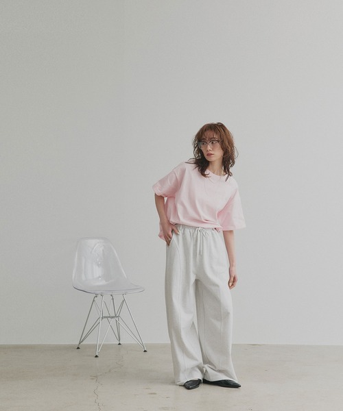 ad thie（アドティエ）の「スウェット ワイド カーブパンツ（スウェットパンツ・レディース・オートミール/チャコール/ブラック/アイボリー/ブラウン・MEDIUM/LARGE）」の19枚目の写真