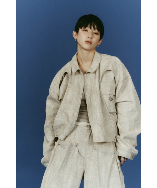 rounded pocket jacket(unisex)（デニムジャケット）｜Knuth Marf