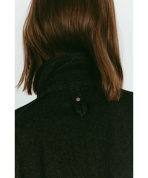 Knuth Marf(クヌースマーフ)の「rounded pocket jacket(unisex)(デニムジャケット・レディース・ブラック/ダークアッシュ・FREE)」の10枚目の写真