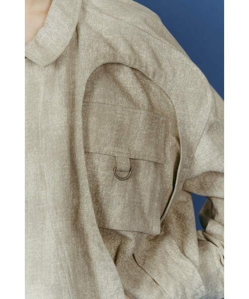 Knuth Marf(クヌースマーフ)の「rounded pocket jacket(unisex)(デニムジャケット・レディース・ブラック/ダークアッシュ・FREE)」の18枚目の写真