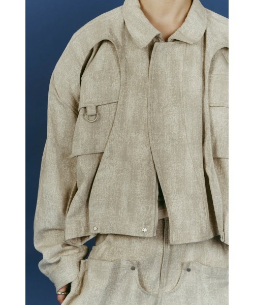 rounded pocket jacket(unisex)（デニムジャケット）｜Knuth Marf