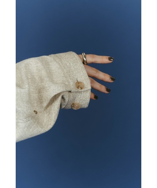 Knuth Marf(クヌースマーフ)の「rounded pocket jacket(unisex)(デニムジャケット・レディース・ブラック/ダークアッシュ・FREE)」の21枚目の写真
