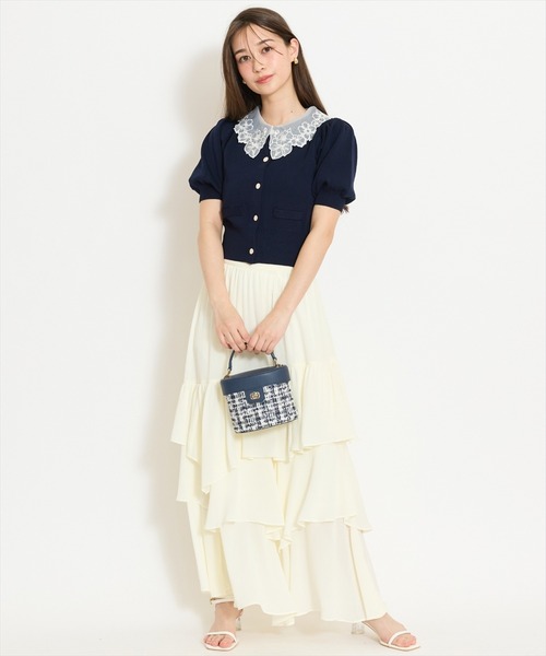 WILLSELECTION(ウィルセレクション)の「アシメティアードスカート(スカート・レディース・オフホワイト/ホワイト系その他/ブラック系その他/サックスブルー・FREE)」の11枚目の写真