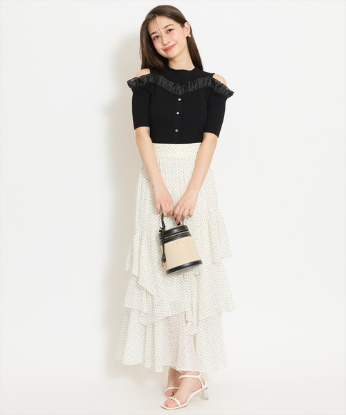 WILLSELECTION(ウィルセレクション)の「アシメティアードスカート(スカート・レディース・オフホワイト/ホワイト系その他/ブラック系その他/サックスブルー・FREE)」の12枚目の写真