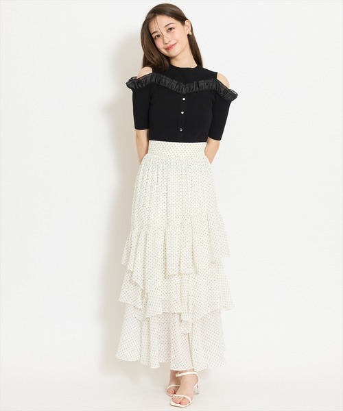 WILLSELECTION(ウィルセレクション)の「アシメティアードスカート(スカート・レディース・オフホワイト/ホワイト系その他/ブラック系その他/サックスブルー・FREE)」の19枚目の写真