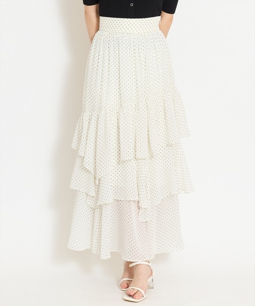 WILLSELECTION(ウィルセレクション)の「アシメティアードスカート(スカート・レディース・オフホワイト/ホワイト系その他/ブラック系その他/サックスブルー・FREE)」の13枚目の写真