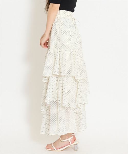 WILLSELECTION(ウィルセレクション)の「アシメティアードスカート(スカート・レディース・オフホワイト/ホワイト系その他/ブラック系その他/サックスブルー・FREE)」の14枚目の写真