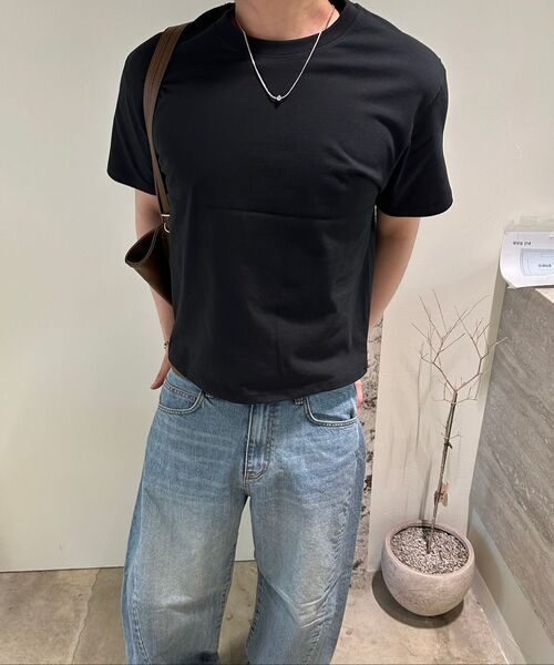 BASEMOMENT(ベースモーメント)の「ロバー カーブド ウォッシング デニムパンツ ライトブルー(デニムパンツ・メンズ・その他・M/L/XL)」の14枚目の写真