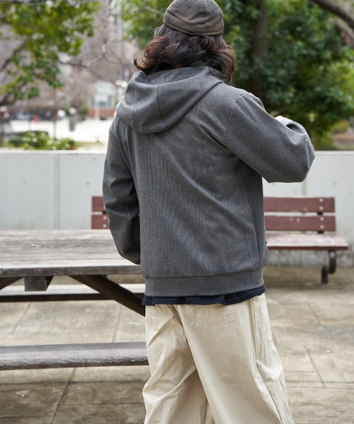 NO NEED（ノーニード）の「ストレッチジップパーカー（Tシャツ/カットソー・メンズ・ブラック/グレー系その他/ネイビー・LL）」の16枚目の写真