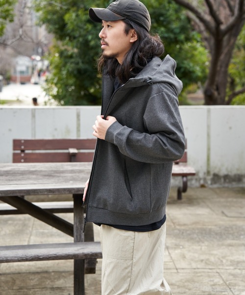 NO NEED（ノーニード）の「ストレッチジップパーカー（Tシャツ/カットソー・メンズ・ブラック/グレー系その他/ネイビー・LL）」の17枚目の写真