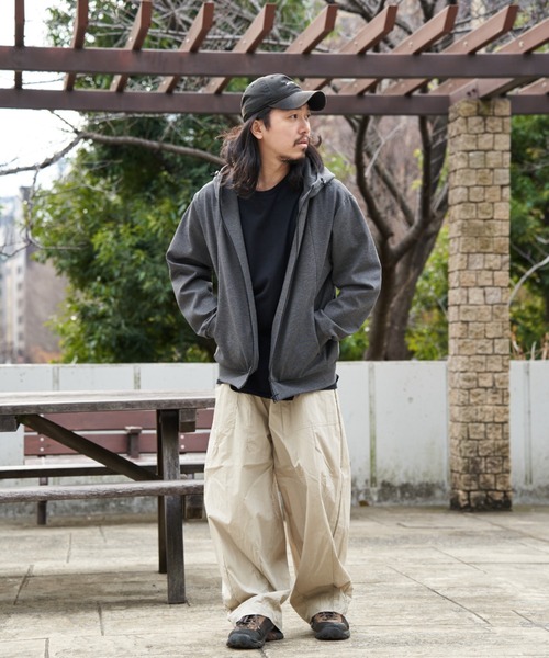 NO NEED（ノーニード）の「ストレッチジップパーカー（Tシャツ/カットソー・メンズ・ブラック/グレー系その他/ネイビー・LL）」の18枚目の写真